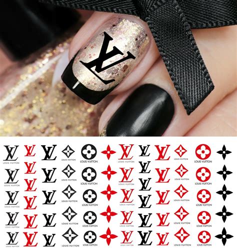 nail stickers louis vuitton|louis vuitton nail art decals.